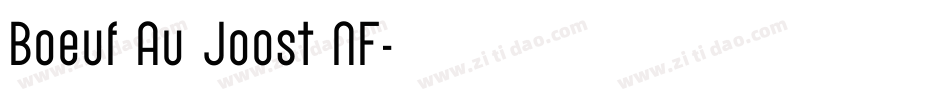 Boeuf Au Joost NF字体转换